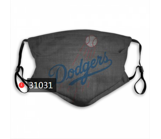 2020 Los Angeles Dodgers Dust mask with filter 51->mlb dust mask->Sports Accessory